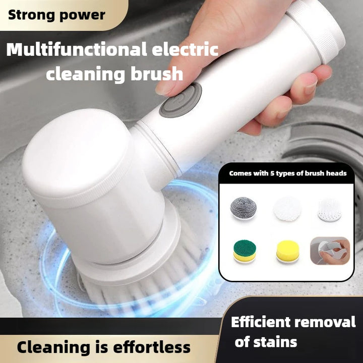 Smart  5 in 1 Electric Cleaning Brush for Bathroom and Kitchen