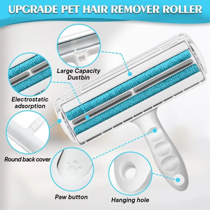 Pet Hair Remover - For Sofa, Carpet, Clothes, and Bedding - Portable and Multi-Use