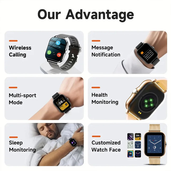 new Smart Watch Men Women Gifts 1.83'' Full Touch Screen Sport