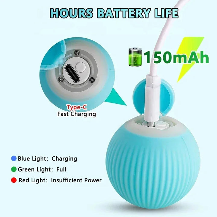 Electric Interactive USB Rechargeable Ball for Cats